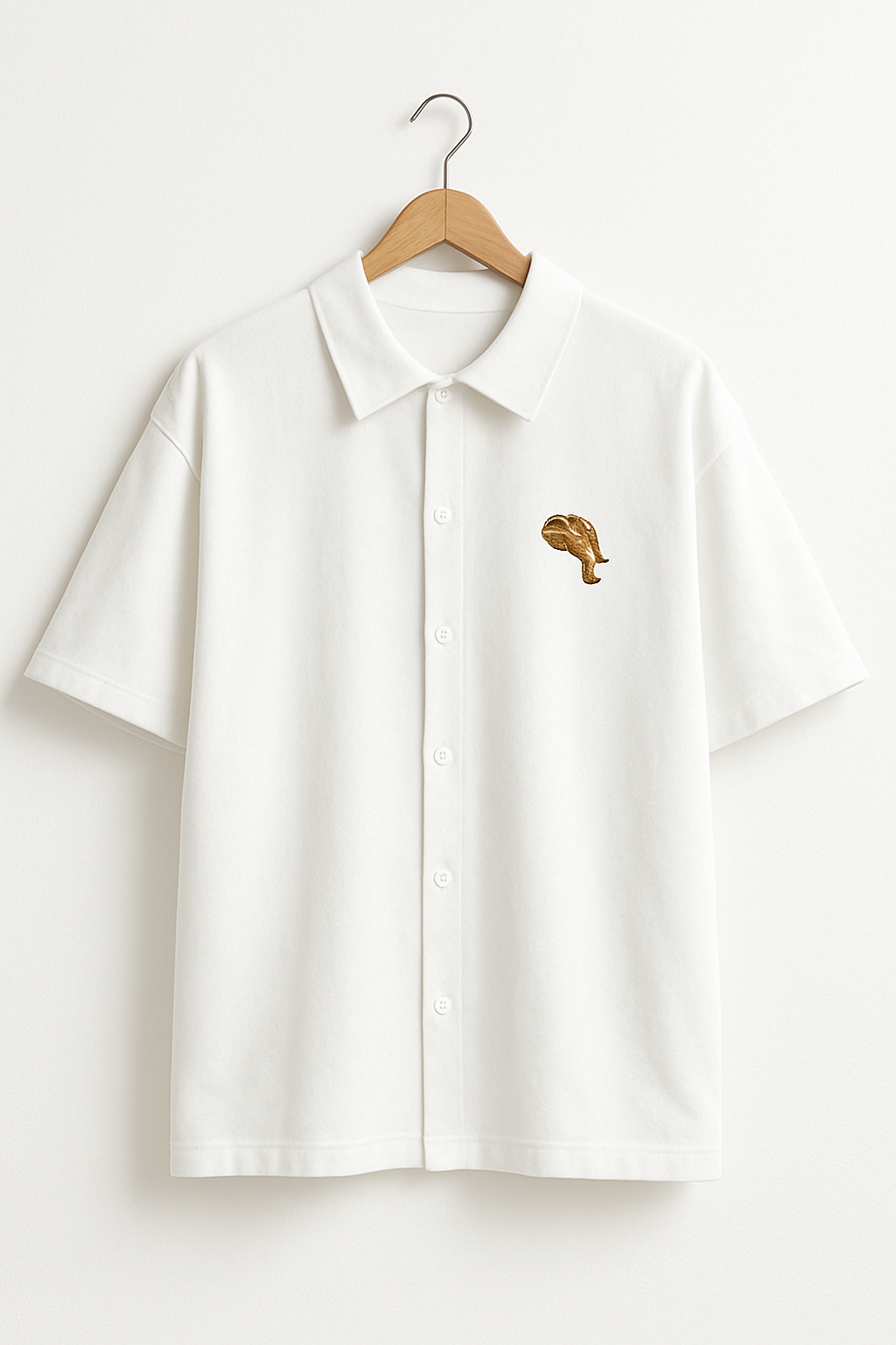 luxe cotton oversized white shirt 