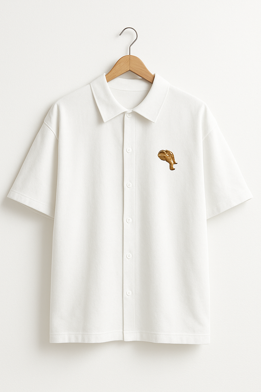 luxe cotton oversized white shirt 